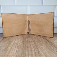 Bi-fold Floral Tooled Leather Wallet - In Stock