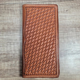 Geometric Stamped Tall Roper Wallet