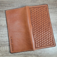 Geometric Stamped Tall Roper Wallet