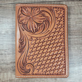 Small Leather Notebook or Passport Cover - In Stock