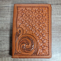 Small Leather Notebook or Passport Cover - In Stock