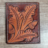 Tooled Leather Credit Card Wallet