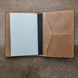 Small Leather Notebook or Passport Cover