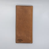 basket stamped roper style leather wallet