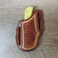 Rough Rider Sodbuster with Geometric Stamped Leather Pancake Sheath